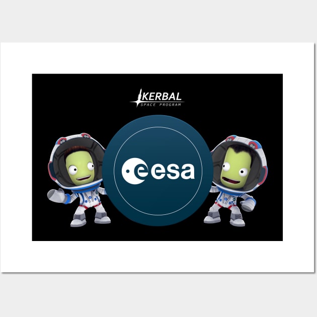 KERBAL WITH ESA LOGO Wall Art by Tracy Daum